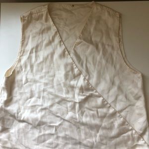 Vintage silk sleeveless top blouse